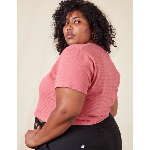 Big Bud Press Tops - Big Bud Press CROPPED HONEYCOMB TEE